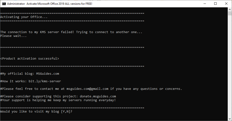 CMD Method Activated CMD Method Activated