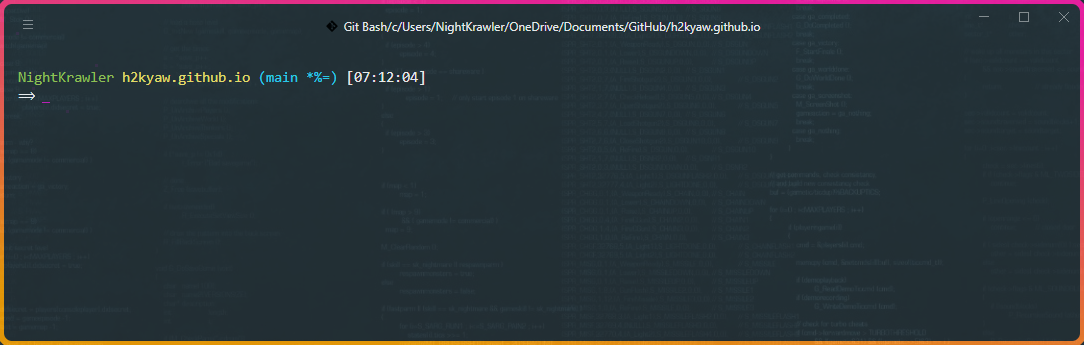 Hyper + Git Terminal Customize
